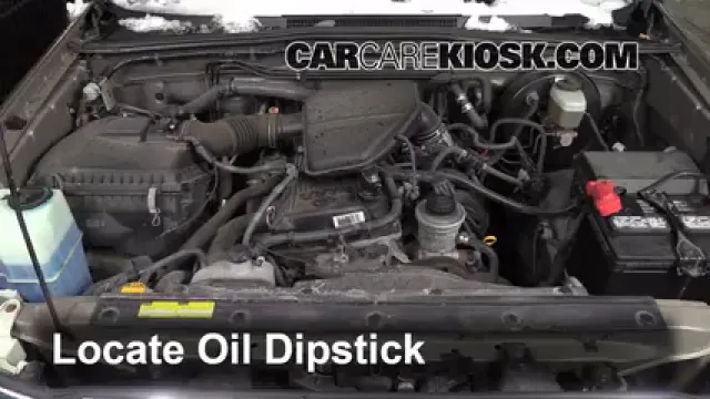 2008 Toyota Tacoma 2.7L 4 Cyl. Extended Cab Pickup (4 Door) Aceite Controlar nivel de aceite